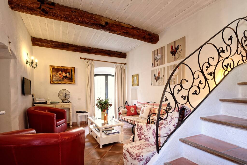 The ground floor sitting room is charming