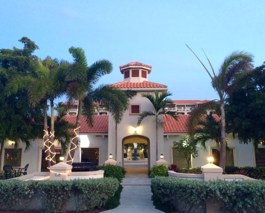 This is the entrance of the resort.