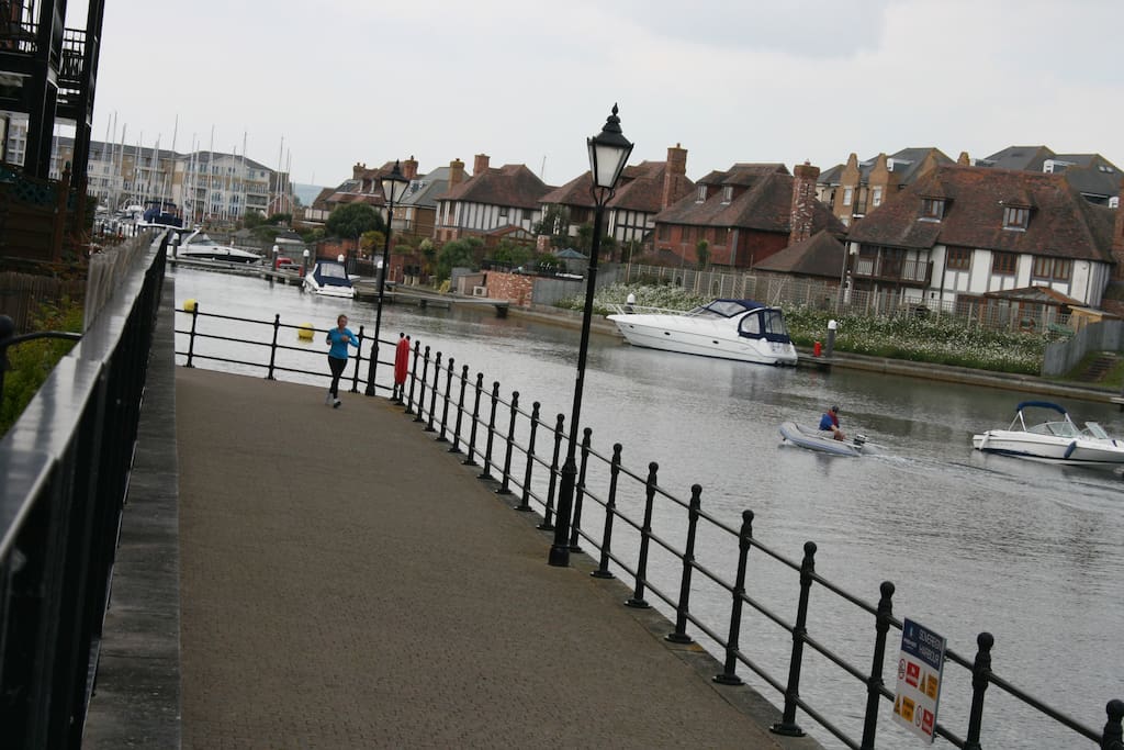 Sovereign Harbour with it's many Eateries.