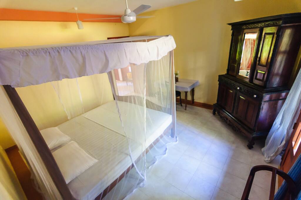 AC bedroom with ensuite bathroom