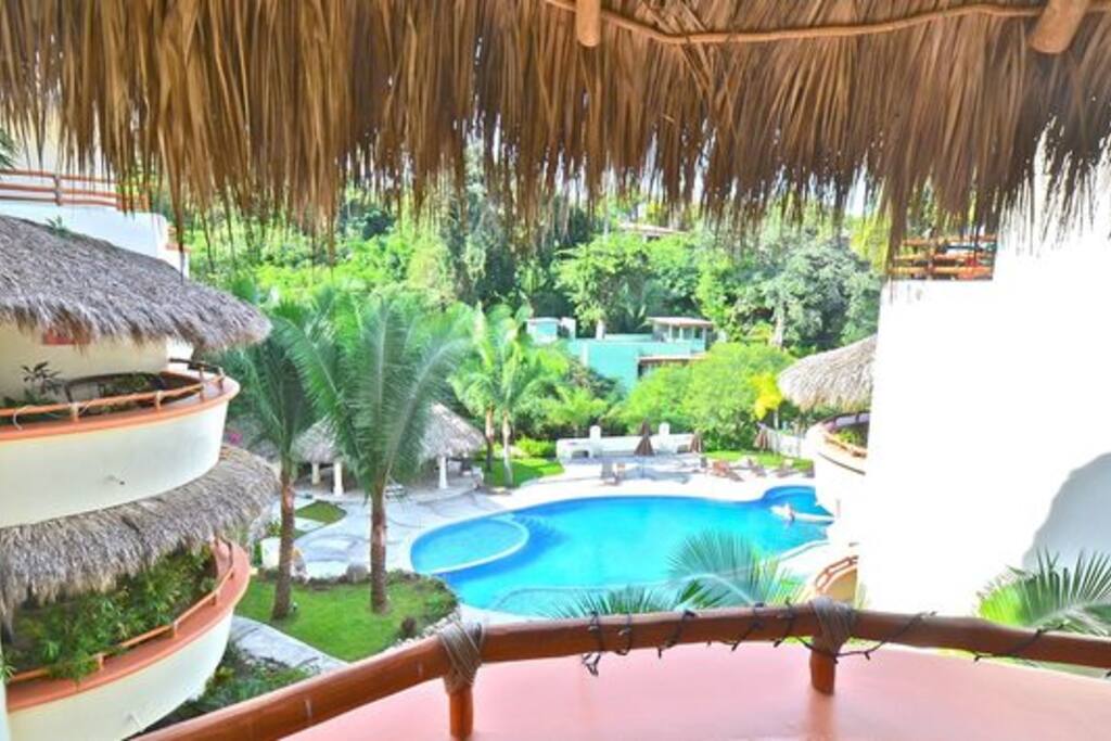View to pool