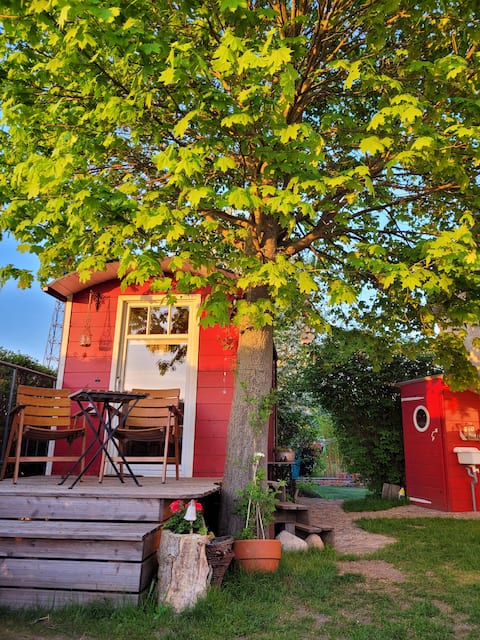 Popular Airbnb listing: Cozy construction trailer with outdoor qualities in Oberhavel
