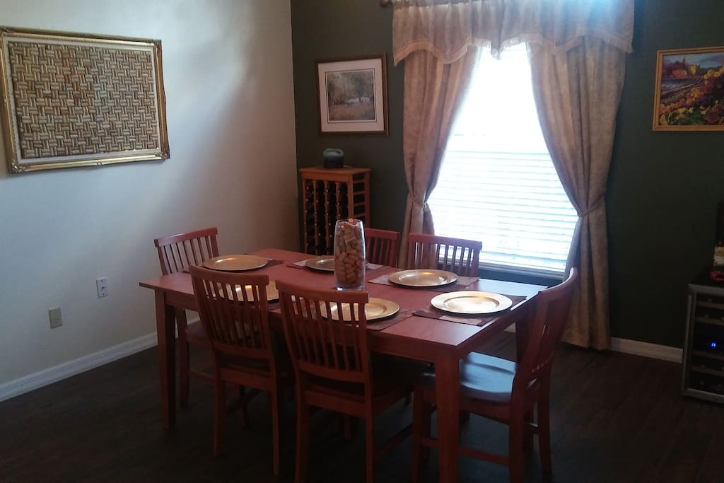 Wine Themed Dining Room