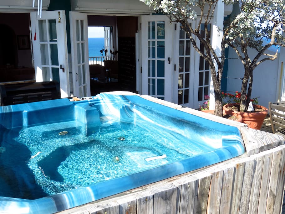 Sit in the jacuzzi on the 4th floor deck and let your eyes wander
