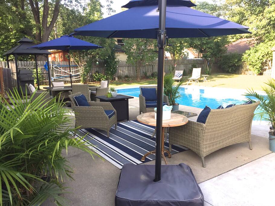 Heated salt water pool