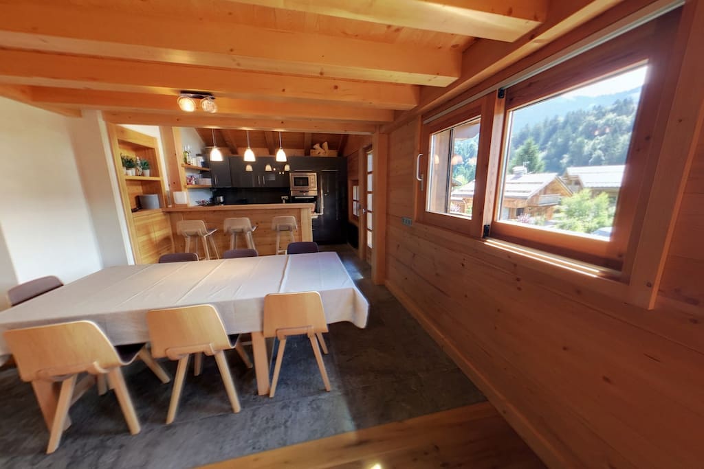 Salle à manger cuisine ouverte