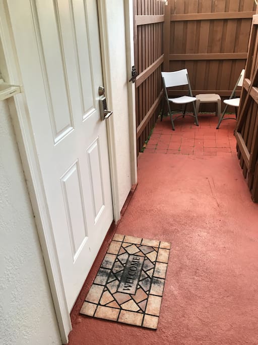 Patio. Yard