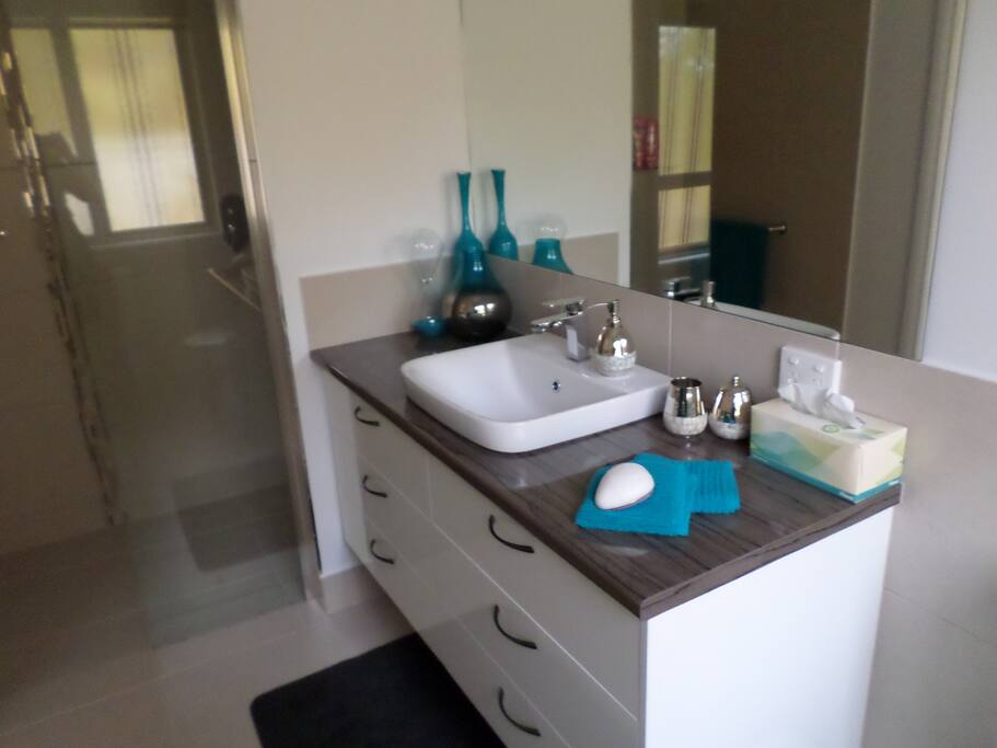 Luxury ensuite with walk in shower recess