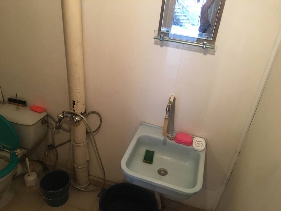 Bathroom with hot water and shower