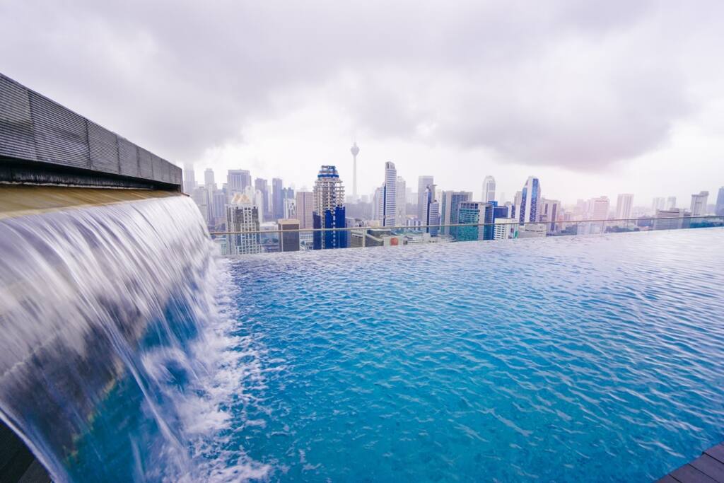 From the pool