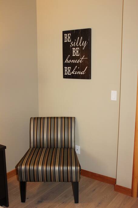 Sitting area within main bedroom
