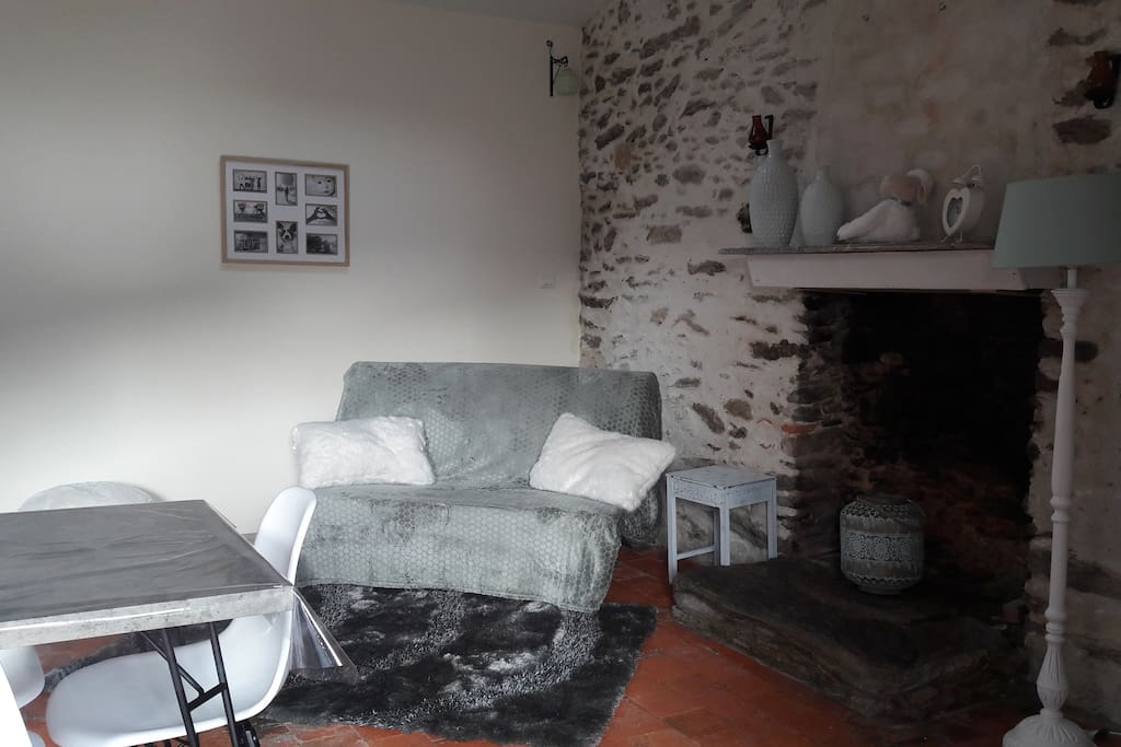 Pierre apparentes♡Salon cozy