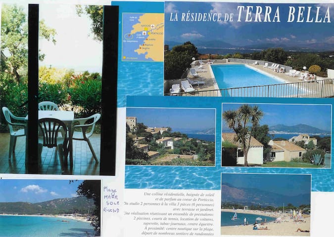 studio vue mer jardin 1000 m plages