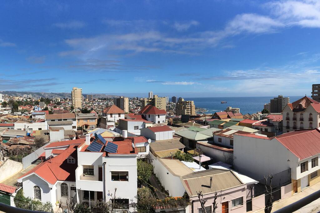 Vista desde el balcón.