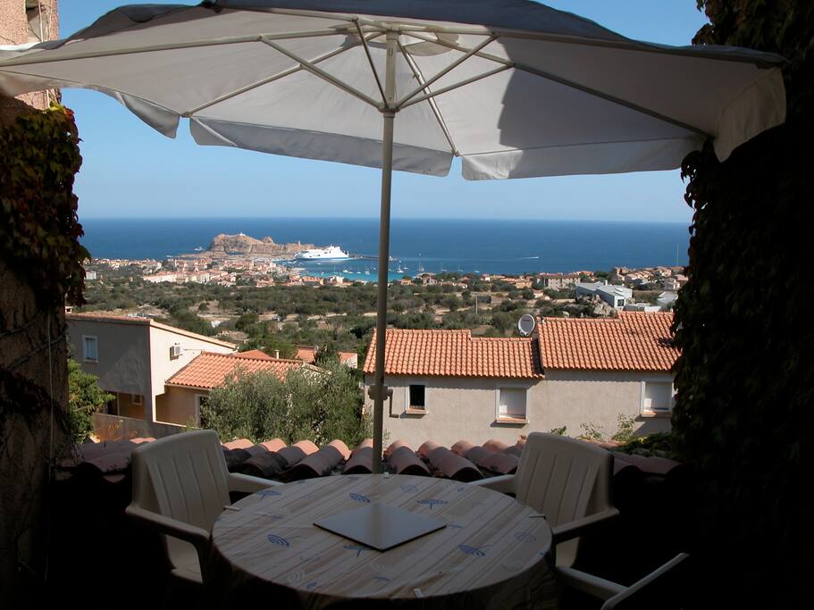 Terrasse vue sur mer
