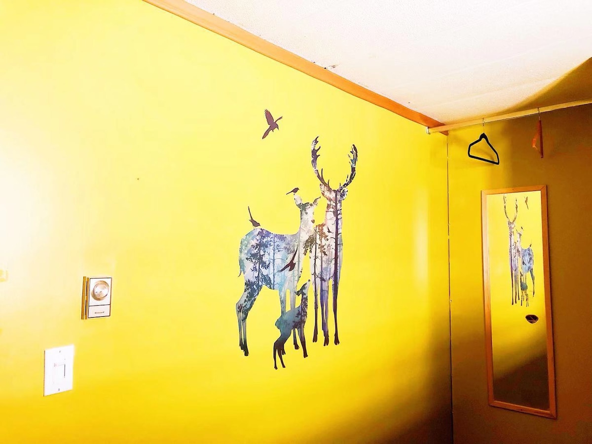 يمكن أن تستوعب هذه الغرفة ما يصل إلى ثلاثة أشخاص.
مناسبة لثلاثة أصدقاء أو عائلة مكونة من  ثلاثة أشخاص!!!
إفطار مجاني واستلامه