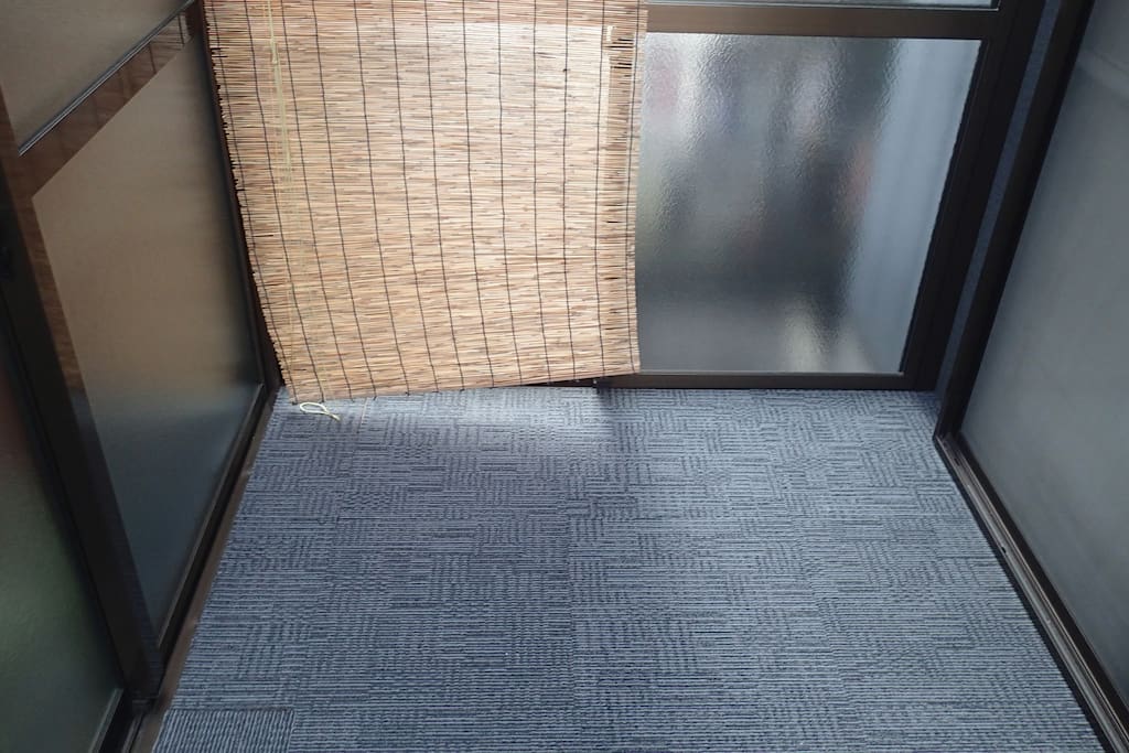 This is your private Sunroof room,not shared.
You can dry the laundry, you can put your luggage.
