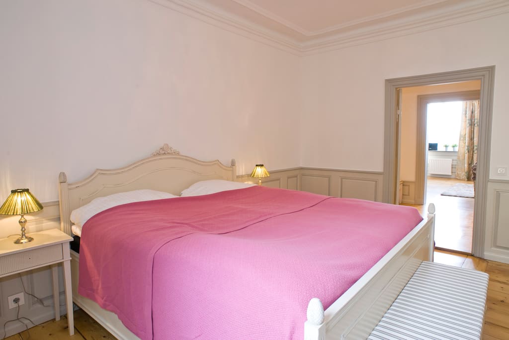 Master bedroom with King size bed