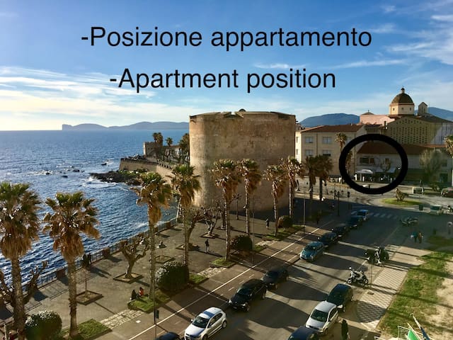 Apartament in "Piazza Sulis" with  terrace