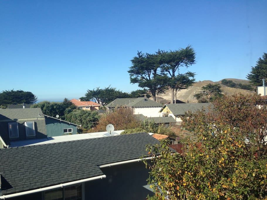 View from master suite bedroom.