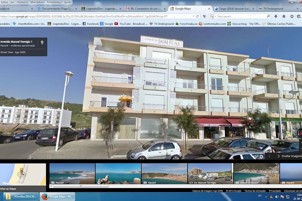 Predio em frente da praia