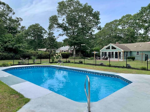 Popular Airbnb listing: Cape Getaway, Pool, A/C, Bike Path, Fenced Yard in Northwest Harwich