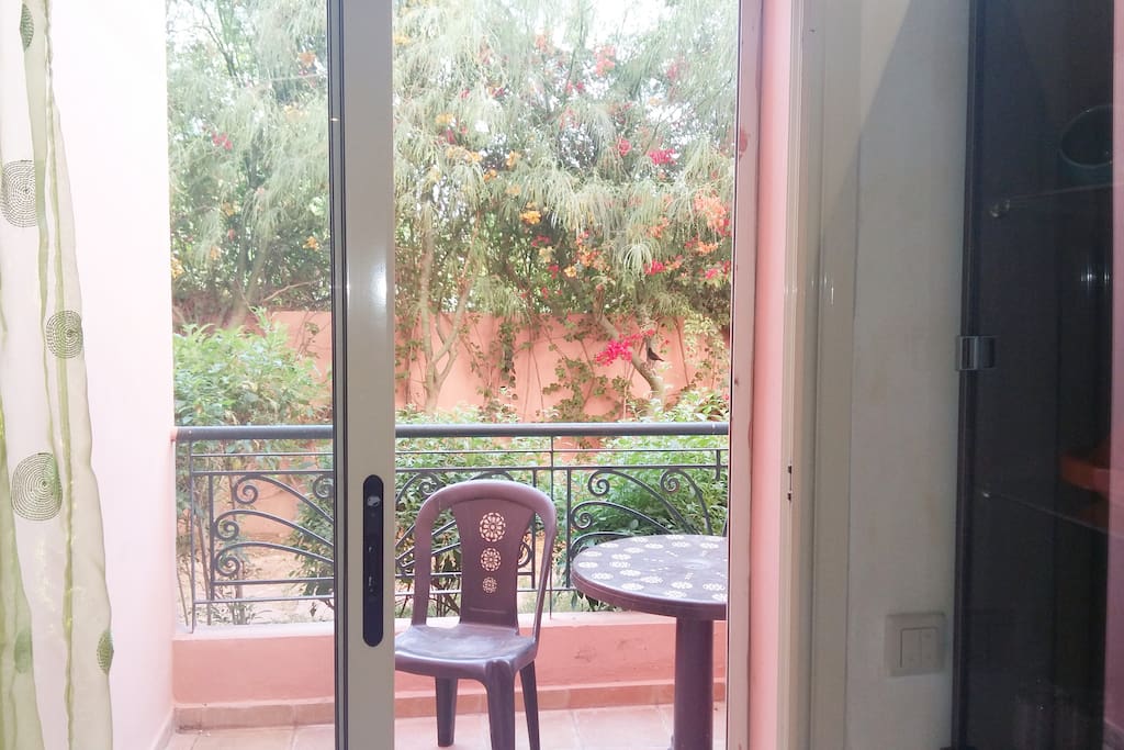 Balcon côté salon.