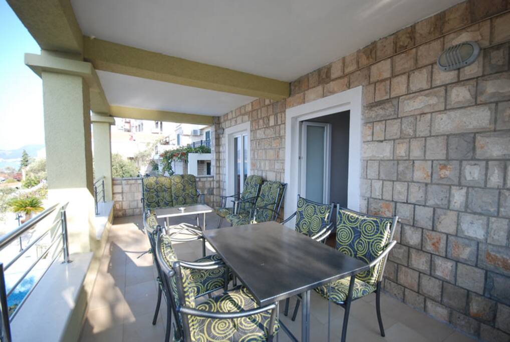 Balcony | Perfect for dinners with a view