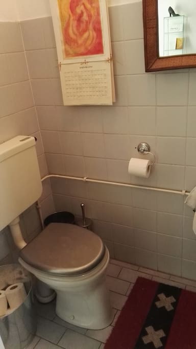 1st toilet downstairs