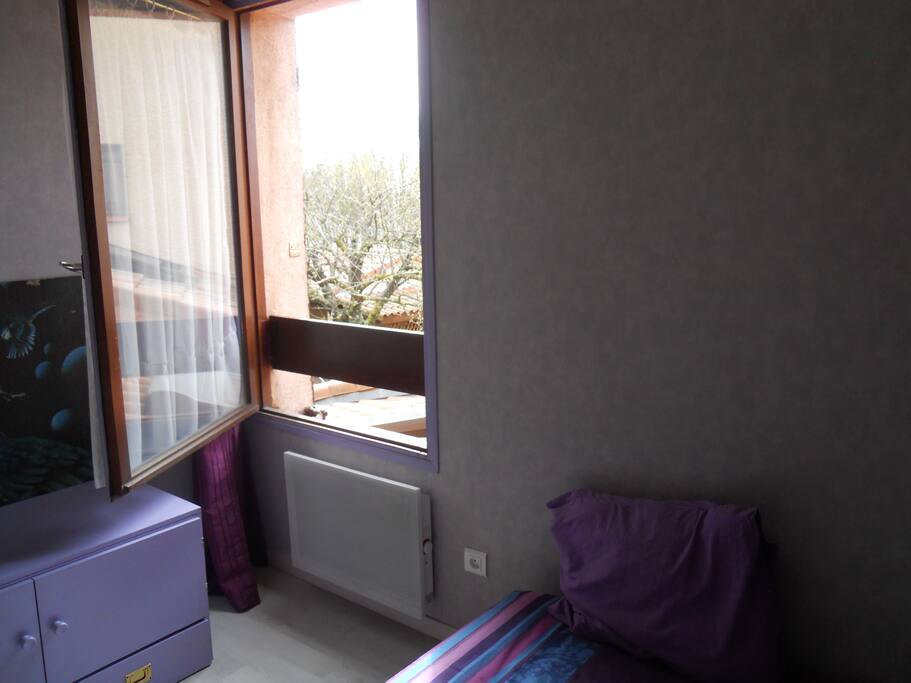 Vue sur l'extérieur de la chambre