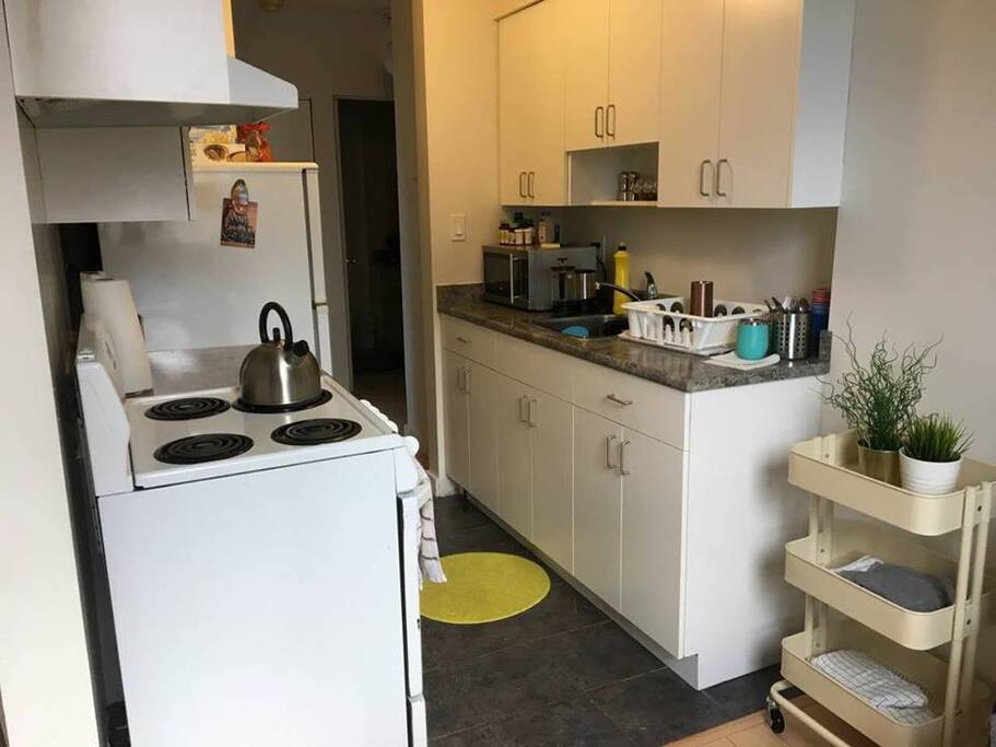 Kitchen is fully equipped.