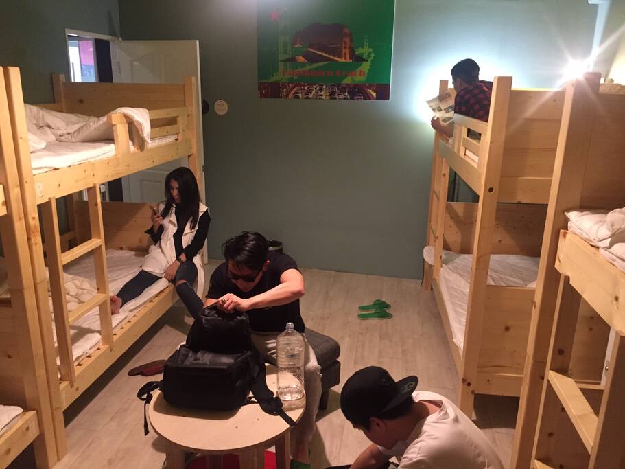 Our small suits, all beds coming with outlet plug, led lamp, comfortable mattress, comfy pillow, personal locker.