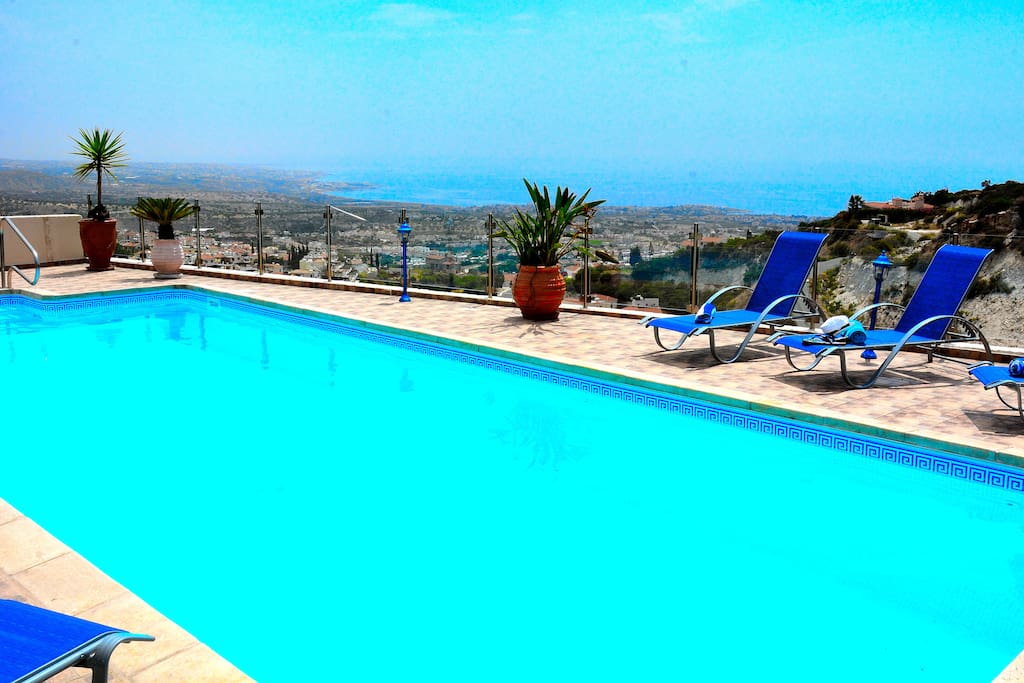 The stunning panoramic "View" of the sea and Paphos beyond