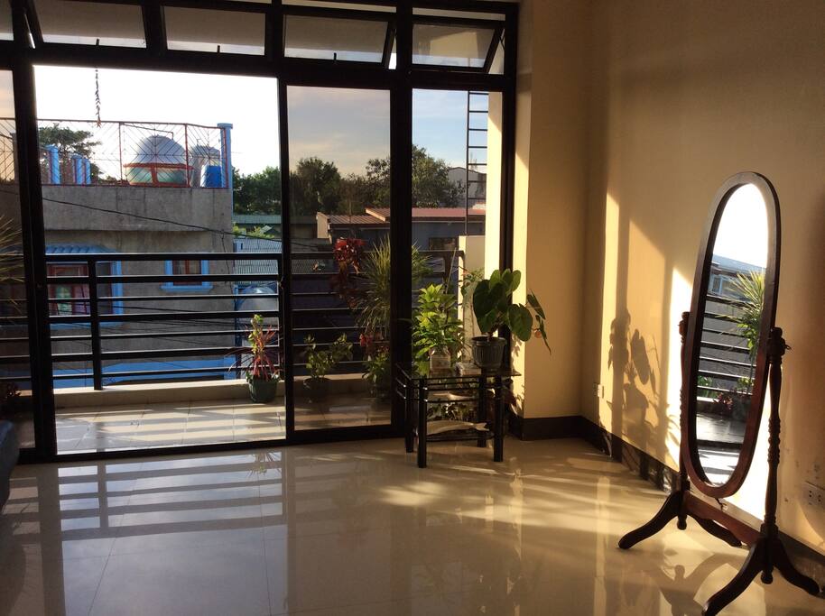 Living room at natural ventilation