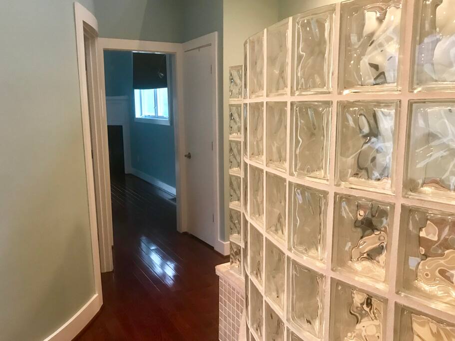 Hallway leading to master bedroom