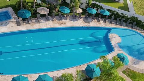 Lovely apartment in a residential complex with a heated pool