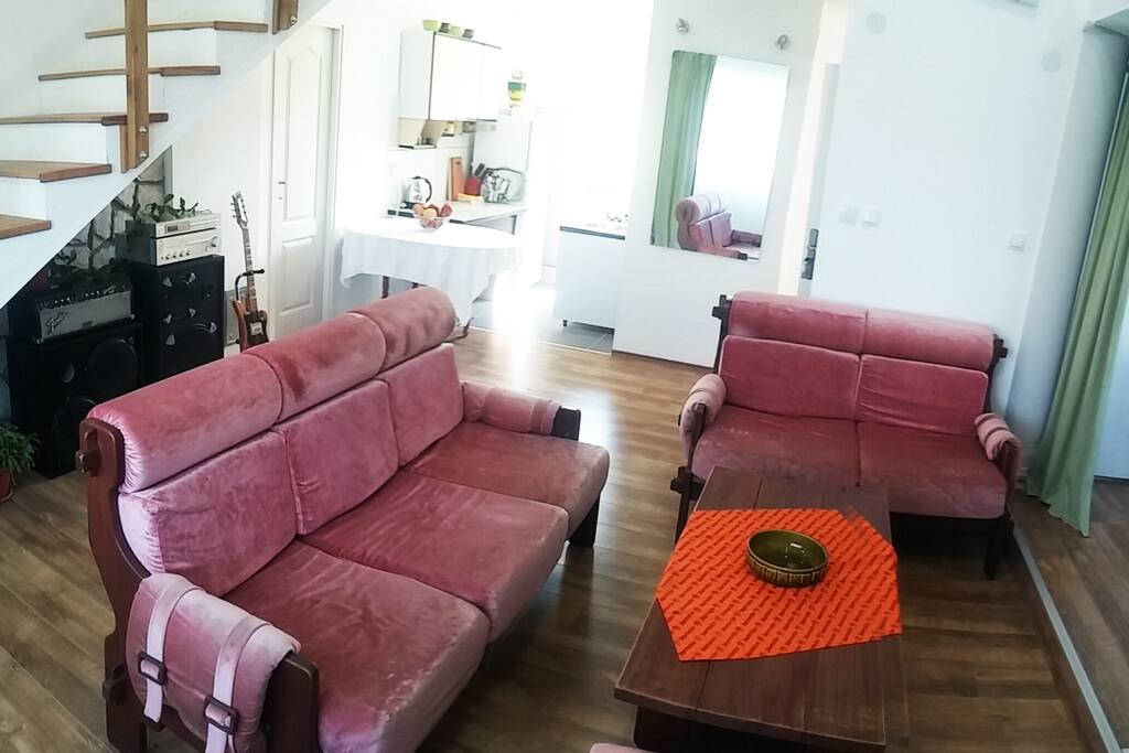 Living room dining room, Kitchen