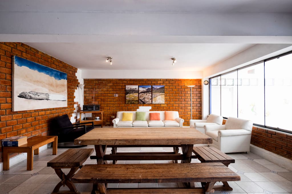 Dining and living room