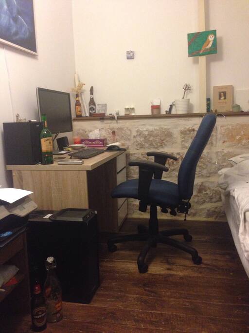 The table