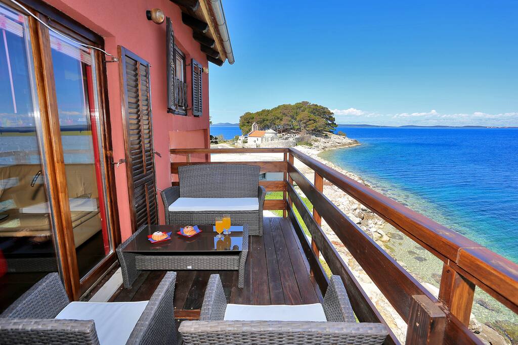terrace with sea view