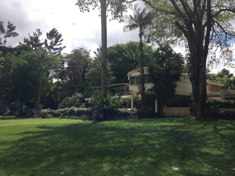 A view of the house from the garden