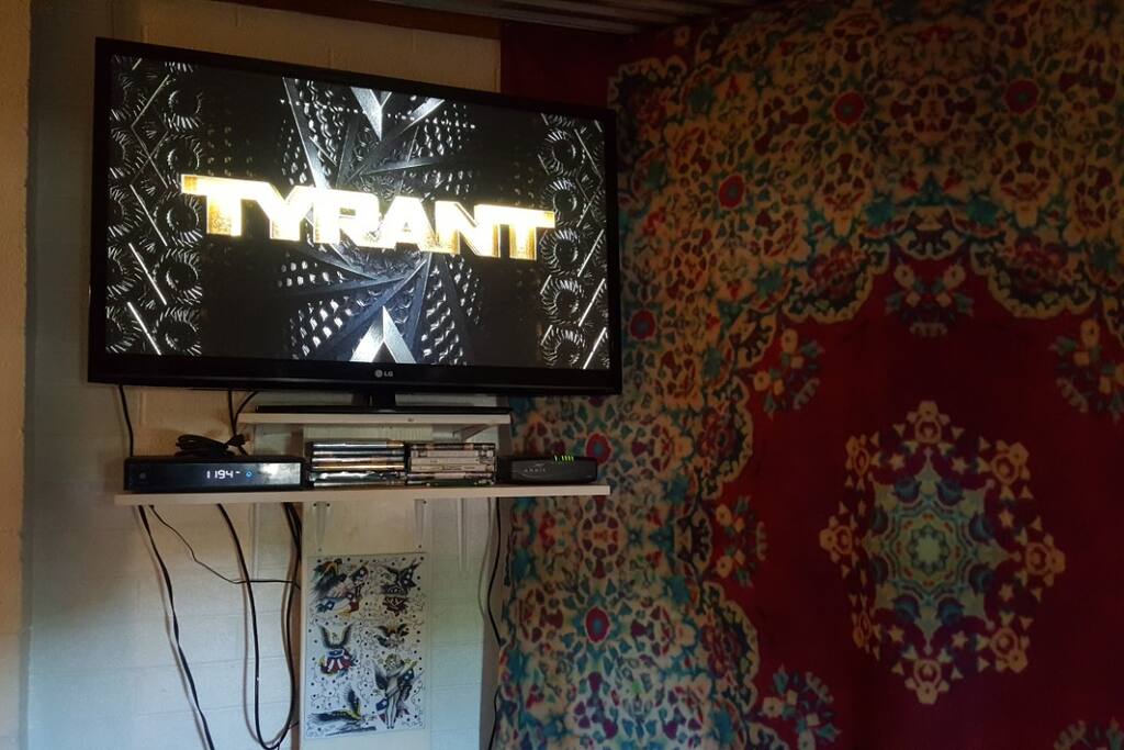 Good size tv with cable, wifi also available