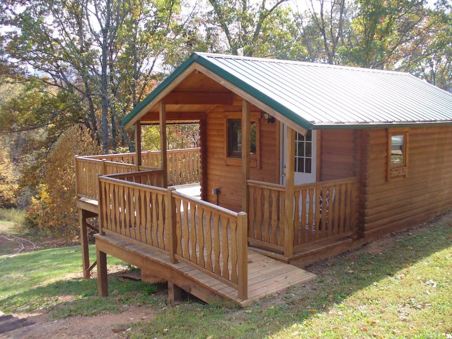 Here is the common kitchen. Note the large outside patio that has a large picnic table. There is a dining table inside also.