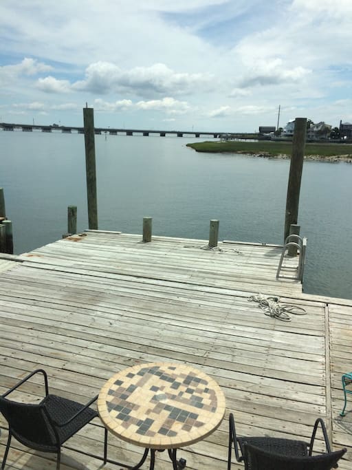 Deck and dock