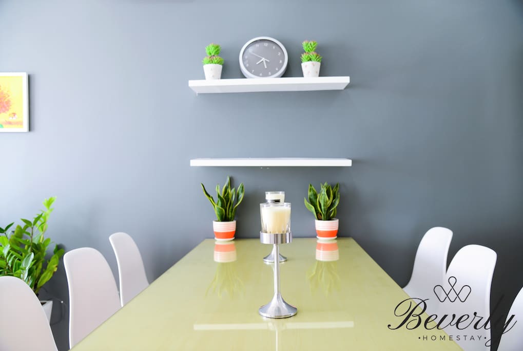 Dining Table with decoration