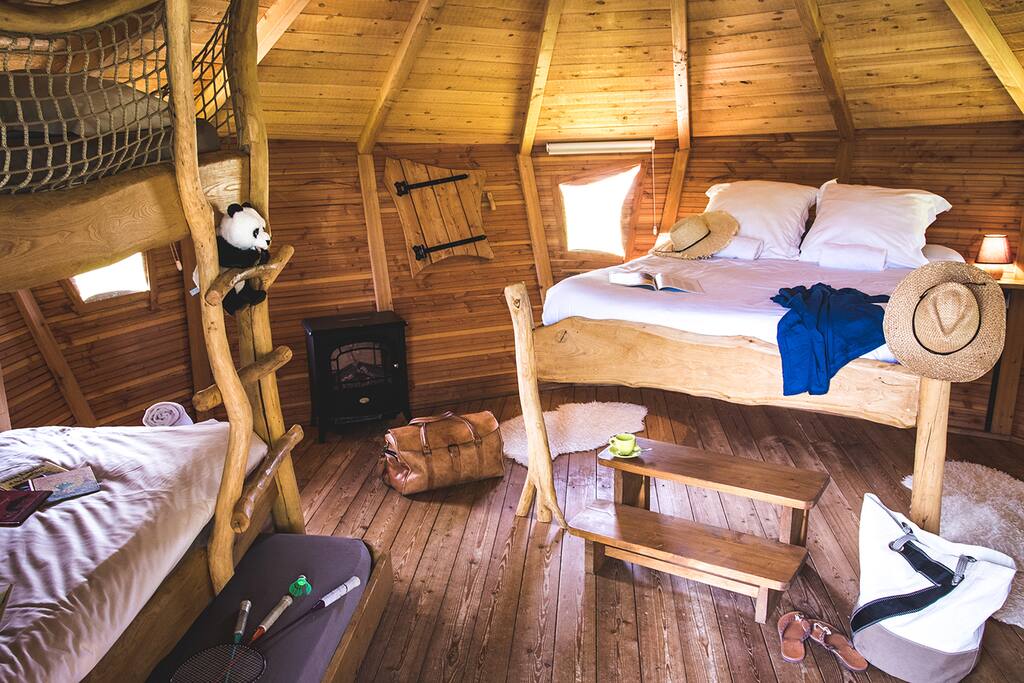 Escale des Châteaux de la Loire - nuit insolite en cabane perchée