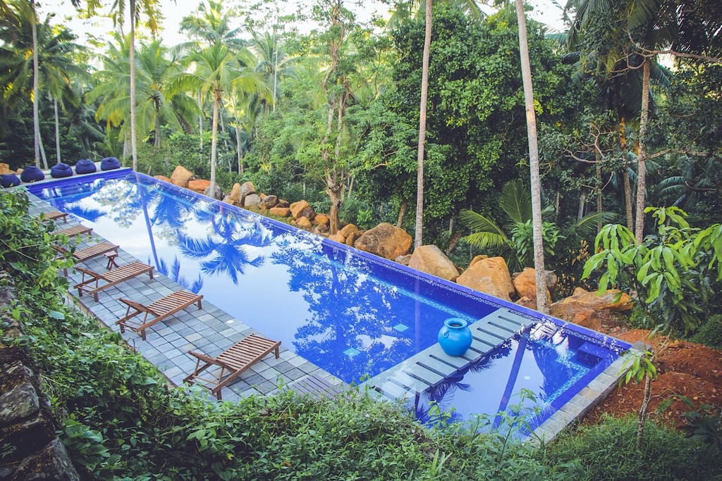 Private 30m jungle edge infinity pool