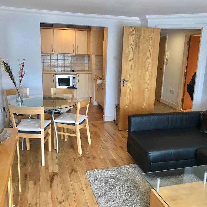 Kitchen and eating area