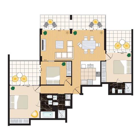 Luxe Three Bed Penthouse- Hotel In Heart Of City gallery image 5