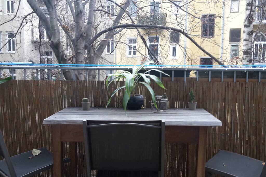 Cosy and quite balcony.